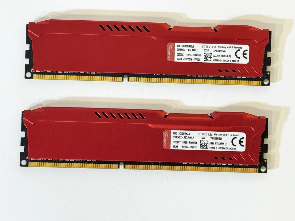Kingston HyperX FURY Red 8GB (2x4GB) DDR3 1600 MHz CL10 DIMM HX318C10FRK2/8 - Image 2 of 4