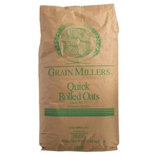 Commercial Supply 50 lb. Large Bulk Bag Quick Rolled Oats Whole Grain Food Meal