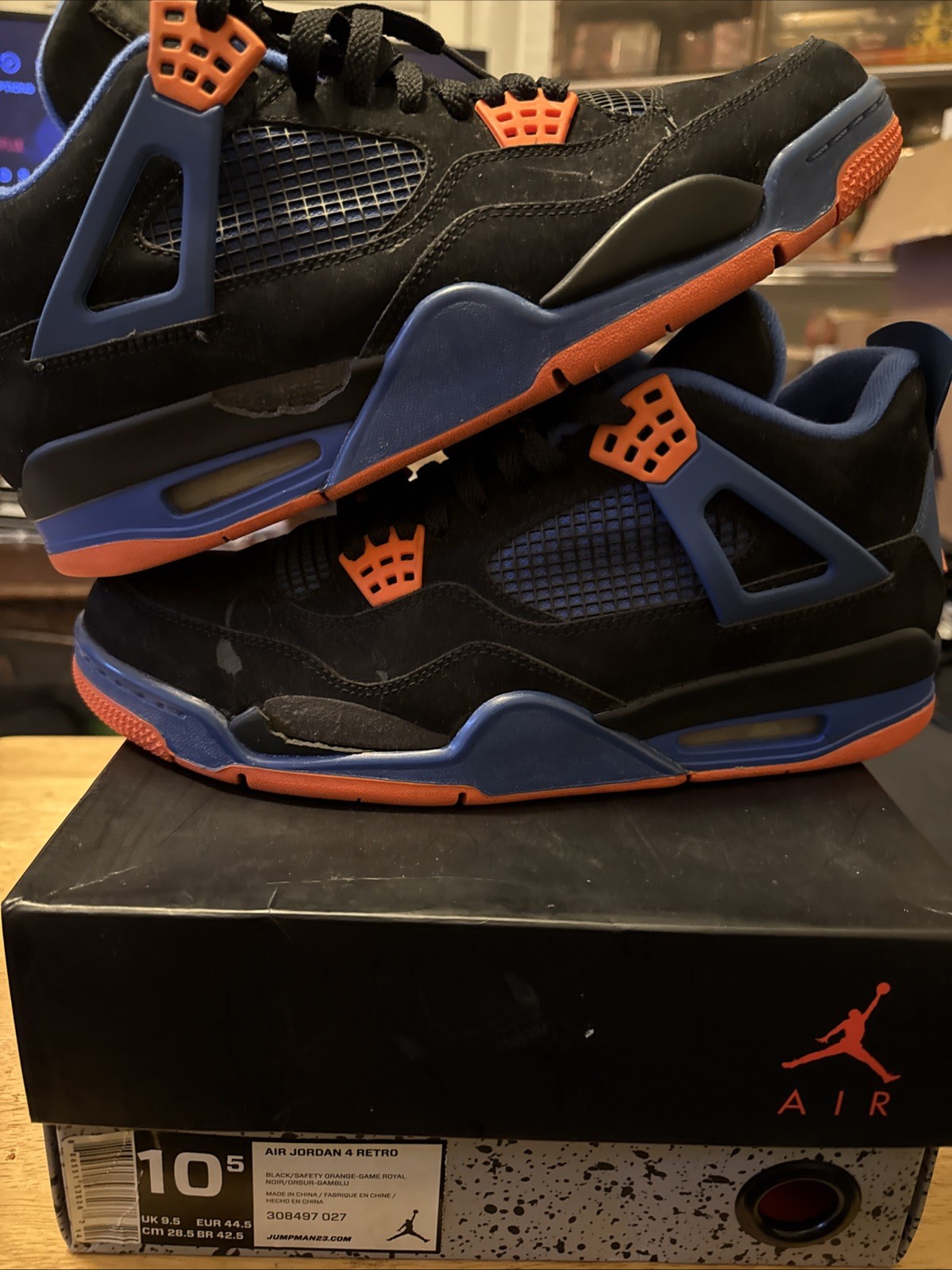 Air Jordan 4 Retro Cavaliers Size 10.5 Used Authentic