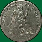 1854-O Arrows Seated Liberty Half Dollar Choice Very Fine VF+ Coin #37747
