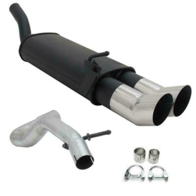 Novus Sport Auspuff Endschalldämpfer N 2x90 rund DTM Audi A3 VW Golf 4 Seat Leon