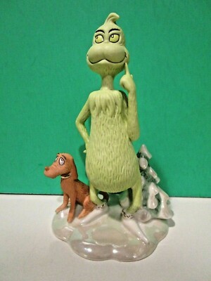 LENOX GRINCH A WONDERFUL AWFUL IDEA sculpture Max Dr. Seuss NEW in