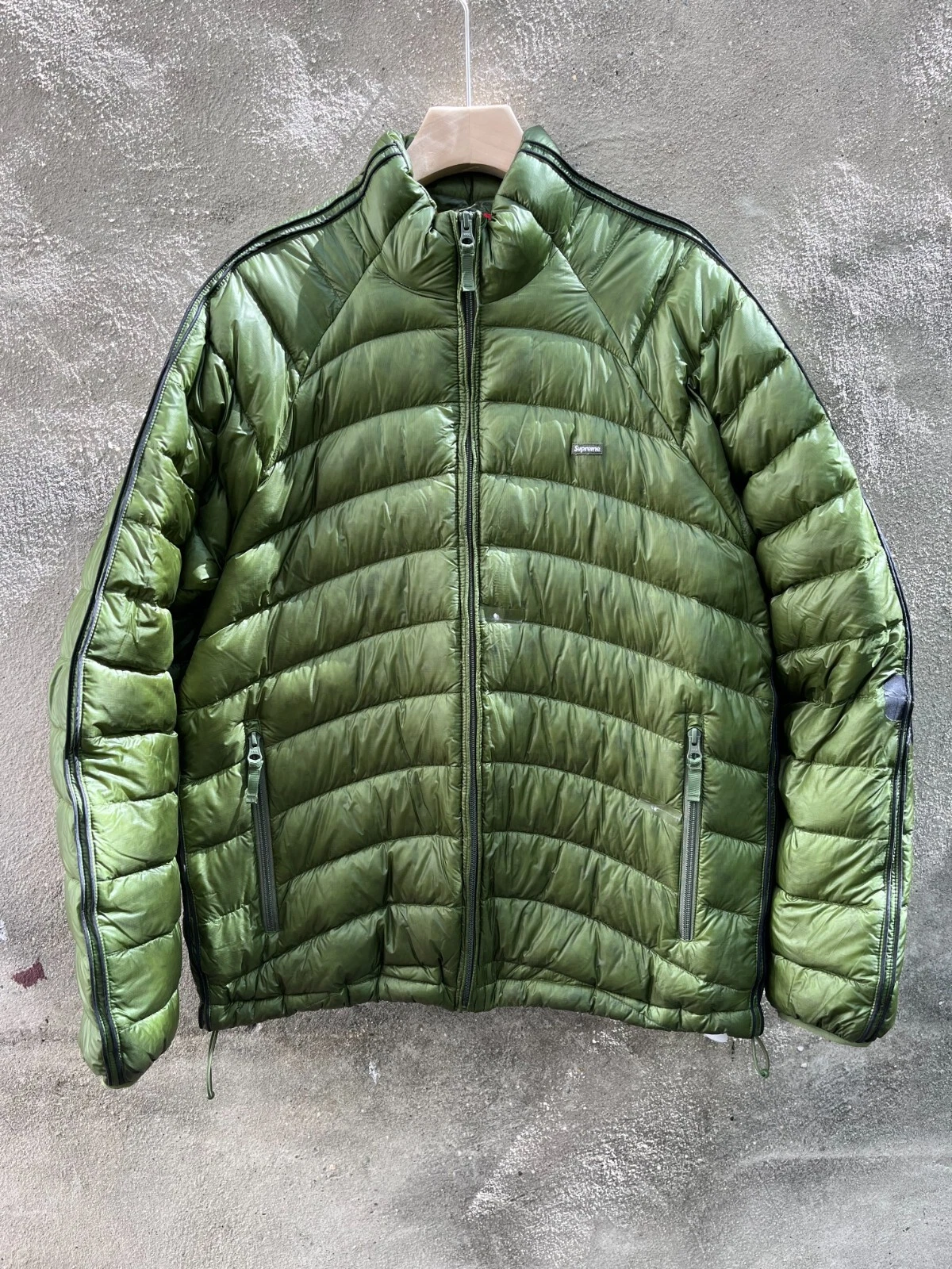 Micro doudoune homme Supreme ss24 vert olive taille M