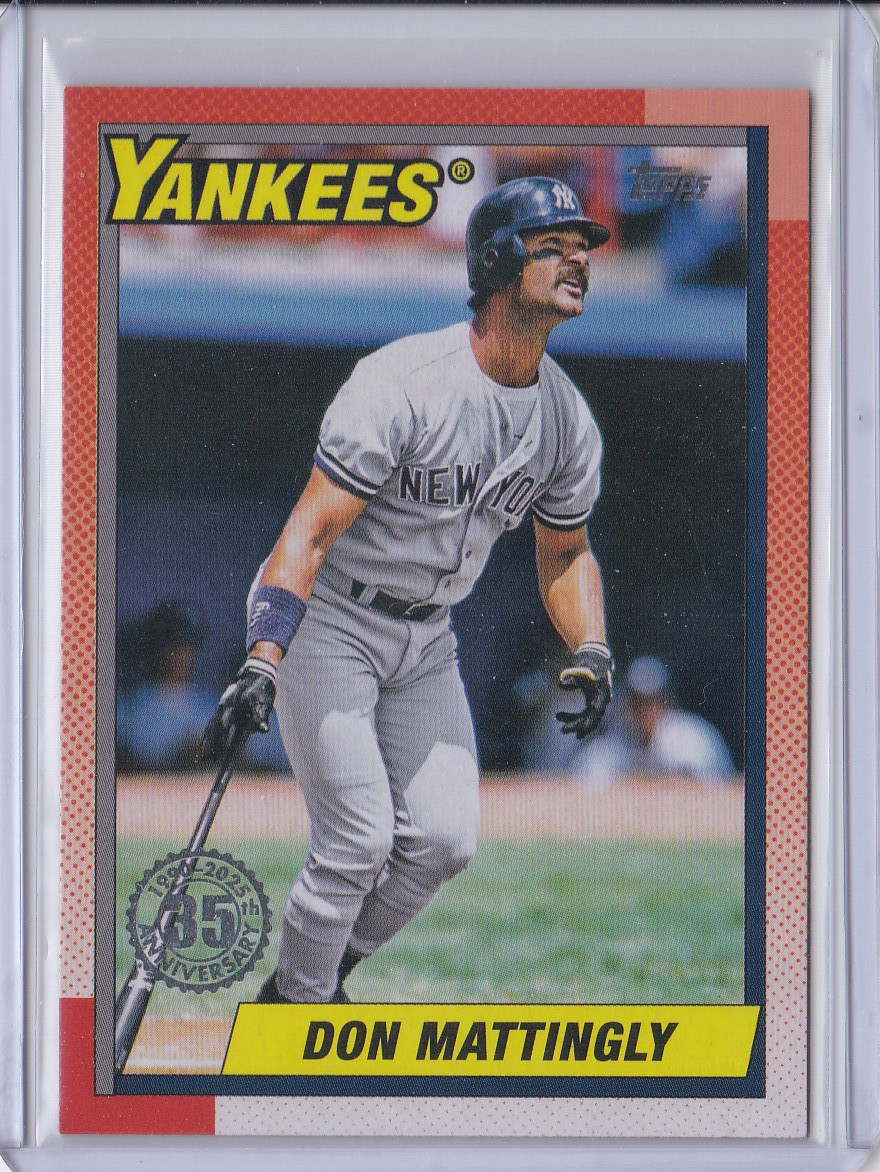 2025 Topps Series 1 Don Mattingly 1990 The Real One SP /90 NY Yankees #T90-95