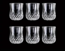Set Of Six (6)  1.7 Oz Tequila Shot Glasses Heavy Base Shot Glass, Crystal Glass