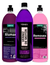 Vonixx Car Cleaning Kit Alumax + Verniz + Removex – 3x1.5L