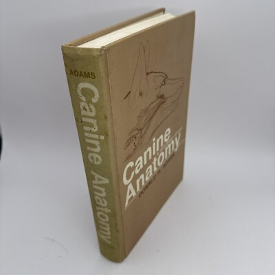#ad #ad Canine Anatomy A Systematic Study Donald R Adams 1986 1st Ed Hardcover $16.92