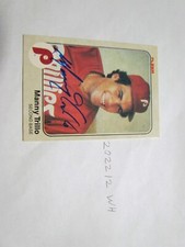 1983 Fleer Manny Trillo signed Baseball Card