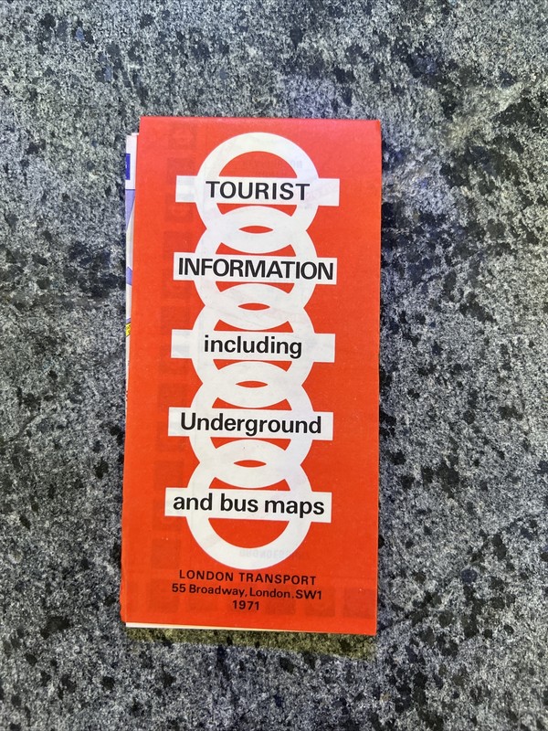 Vintage London Transit Map 1971