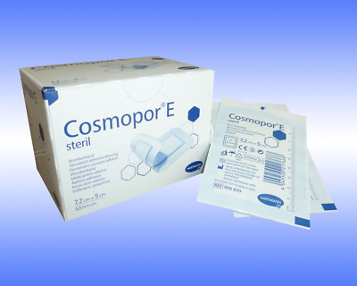 COSMOPOR E steril Hartmann 50 Pflaster Wundverband / Wundpflaster 7,2 x 5 cm 