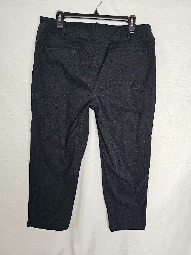 P125 TALBOTS パンツ　４ TALBOTS Cargo Pants Size 4 Black hiking style knit lined NEW