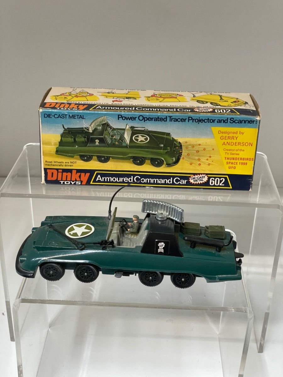 Vintage Dinky Toys 602 Armoured Command Car Gerry Anderson Mint in