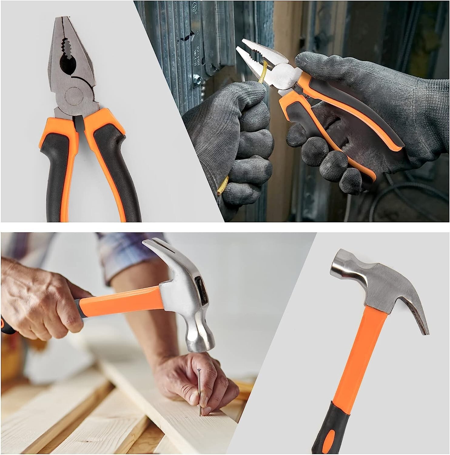 198 Piece Home Repair Tool Set,General Hand Tool Kit Auto Repair Tool