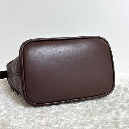 Vintage Old COACH 4145 Soho Bag/Handbag Shoulder Bag Dark Brown Leather Good - Picture 6 of 8