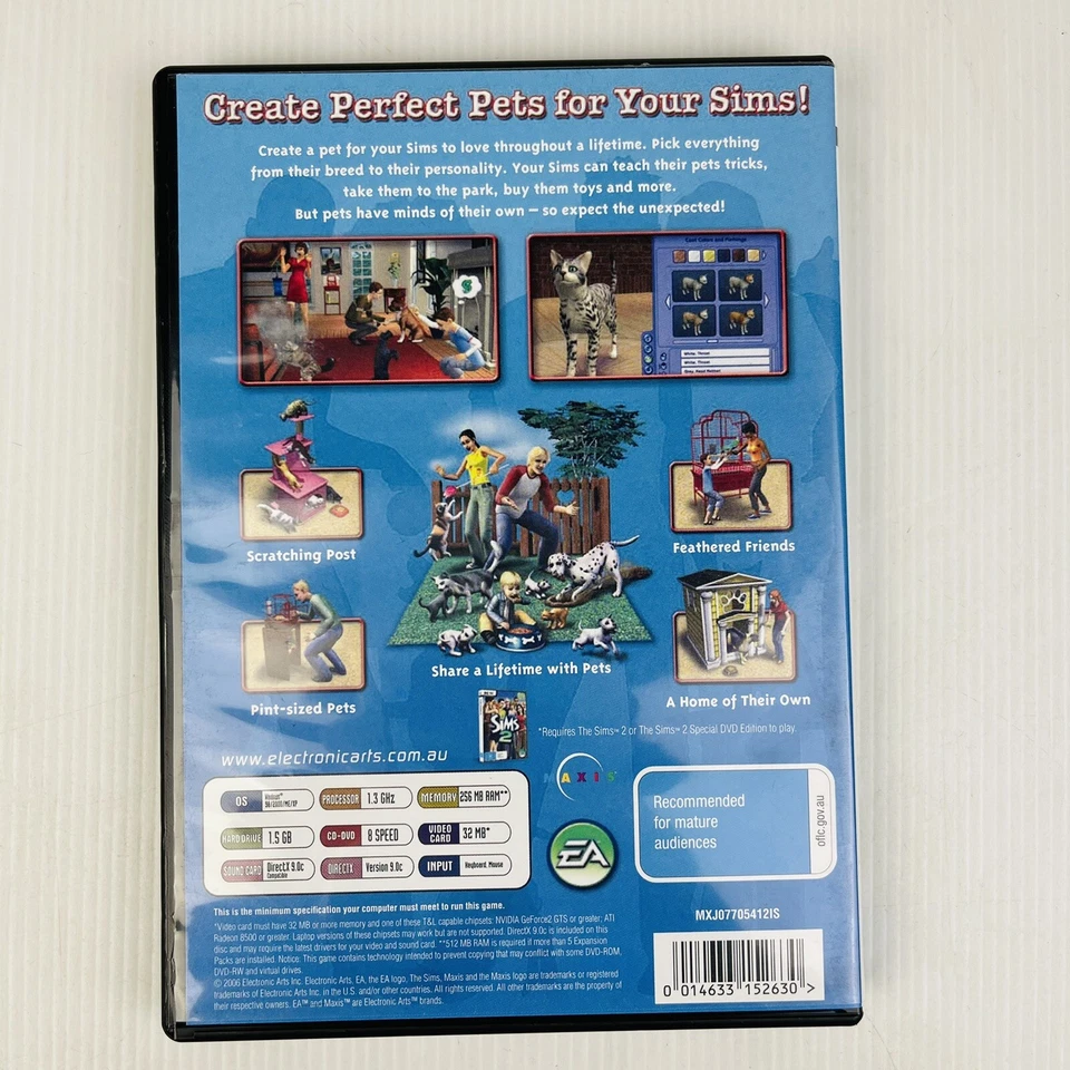 The Sims 2 Pets Expansion Pack PC DVD Game Set Good Condition (M) - Image 2 of 4