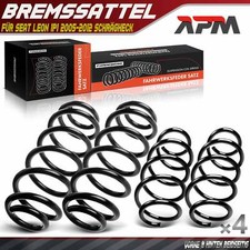 4x Federn Fahrwerksfeder Vorne Hinten für Seat Leon 1P1 2005-2012 Schrägheck