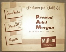 Vintage 1961 Women's Coat Fashion Wholesale Catalog Book w/ Styles and Swatches