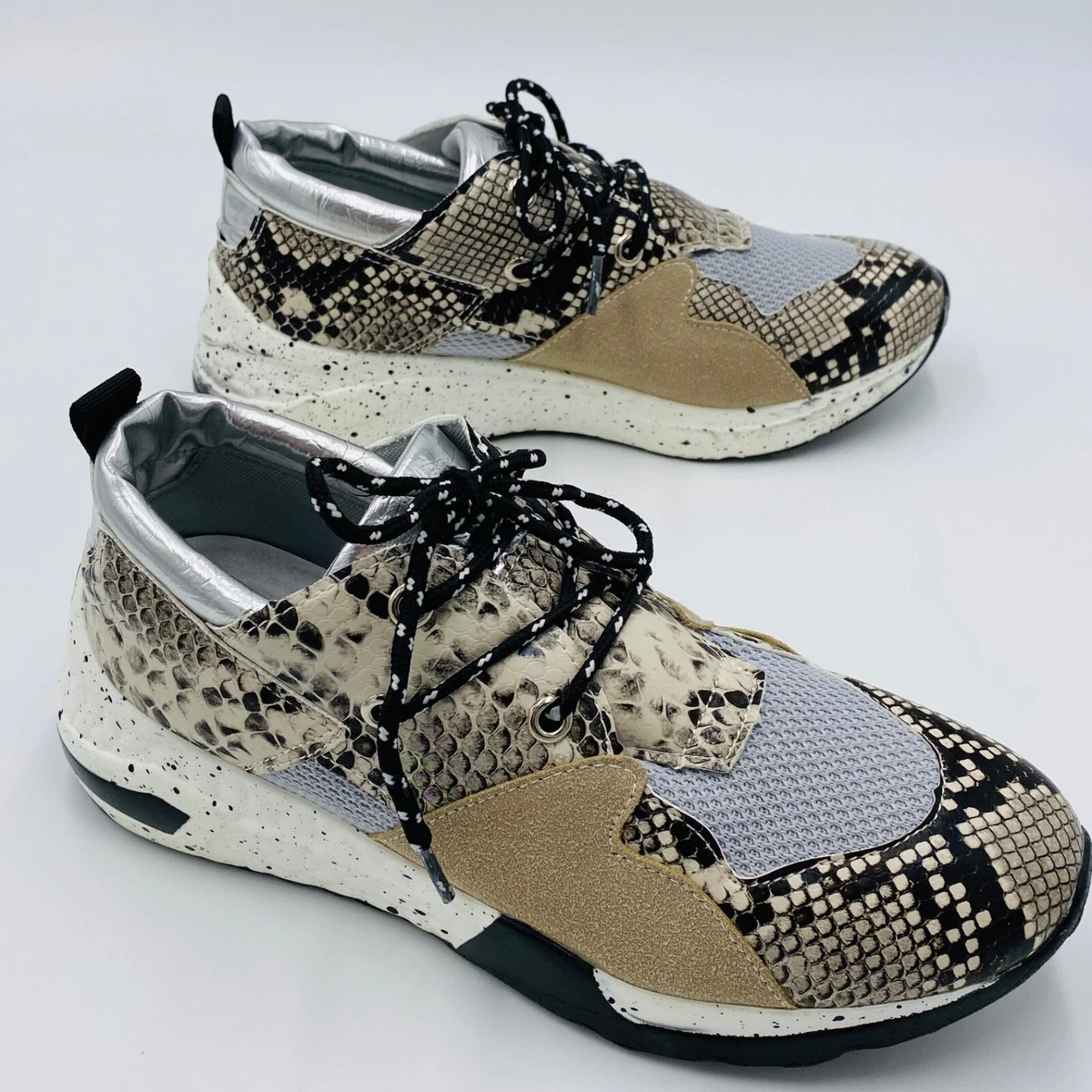 Womens snake print deals sneakers