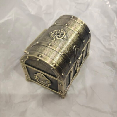 1PC Retro Treasure Case Antique Metal Box Retro Metal Box Vintage