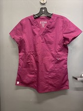 Women s Econ By Maevn Maroon Scrub Top Sz S