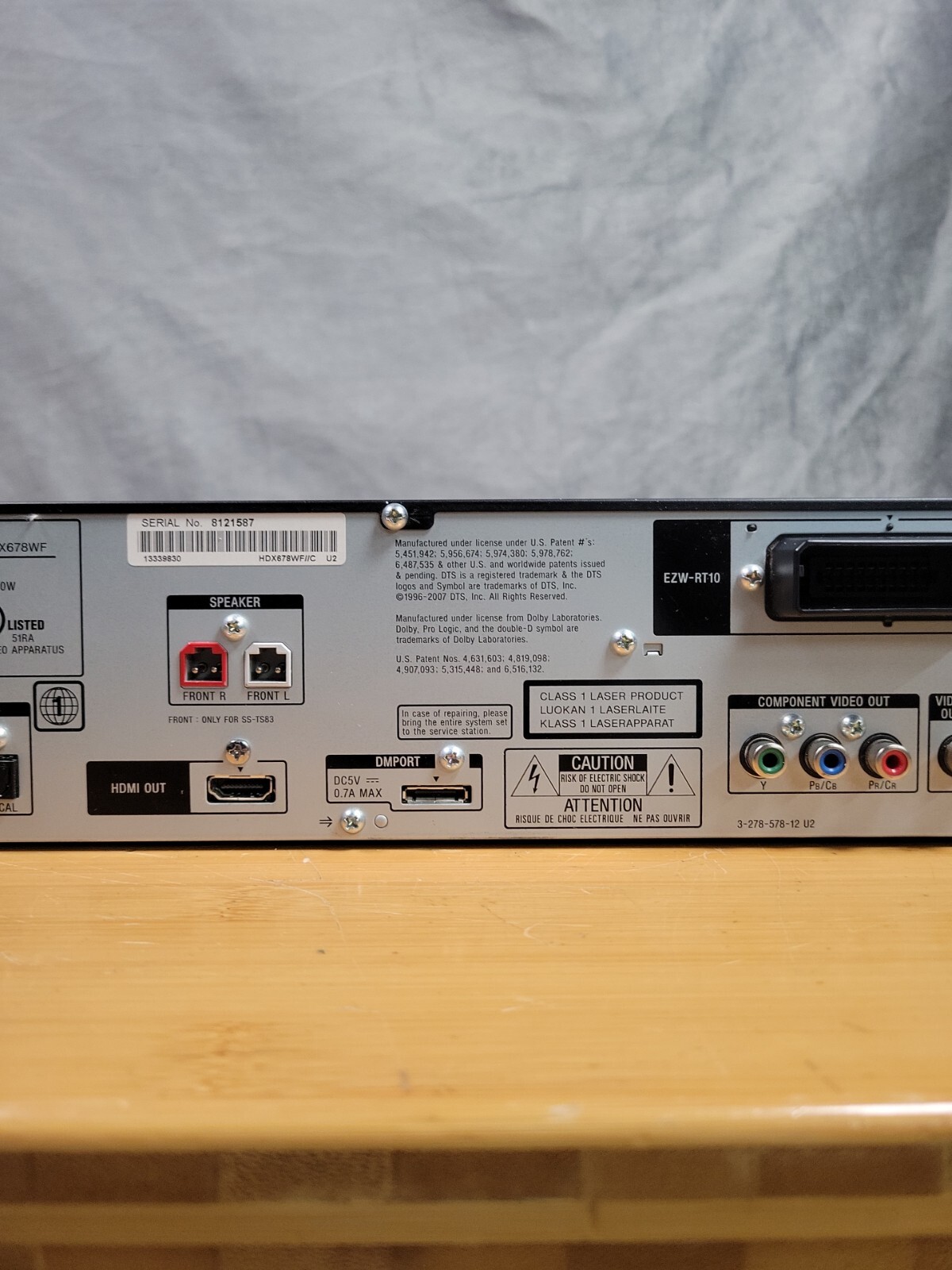 Sony DVD Home Theatre System DAVHDX576WF Unit No Remote TESTED eBay