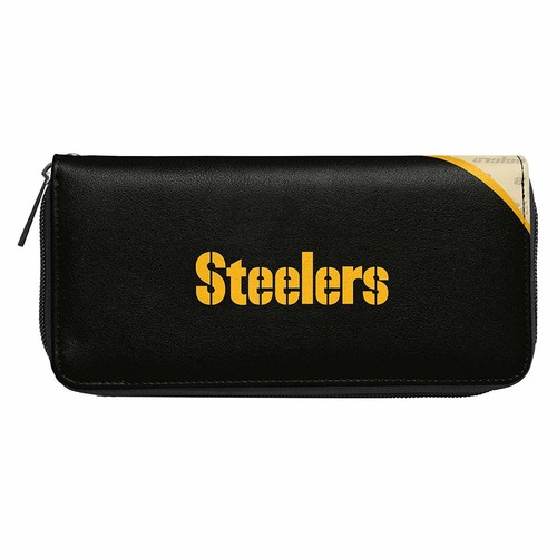 Pittsburgh Steelers NFL Curve Zip Organizer Ladies Wallet - Picture 2 of 3