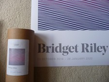 Bridget Riley Exhibition Poster from 2019 / 2020 Howard Gallery in Original Tube