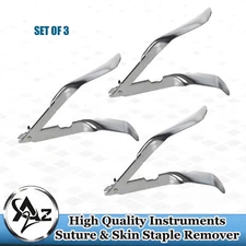 Best 3Pc Suture & Skin Staple Removers - Disposable Medical Surgical First Aid