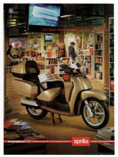 2001 APRILIA Scarabeo 125 Scooter Vintage Original Print AD Library seat France