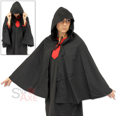 short cape with hood