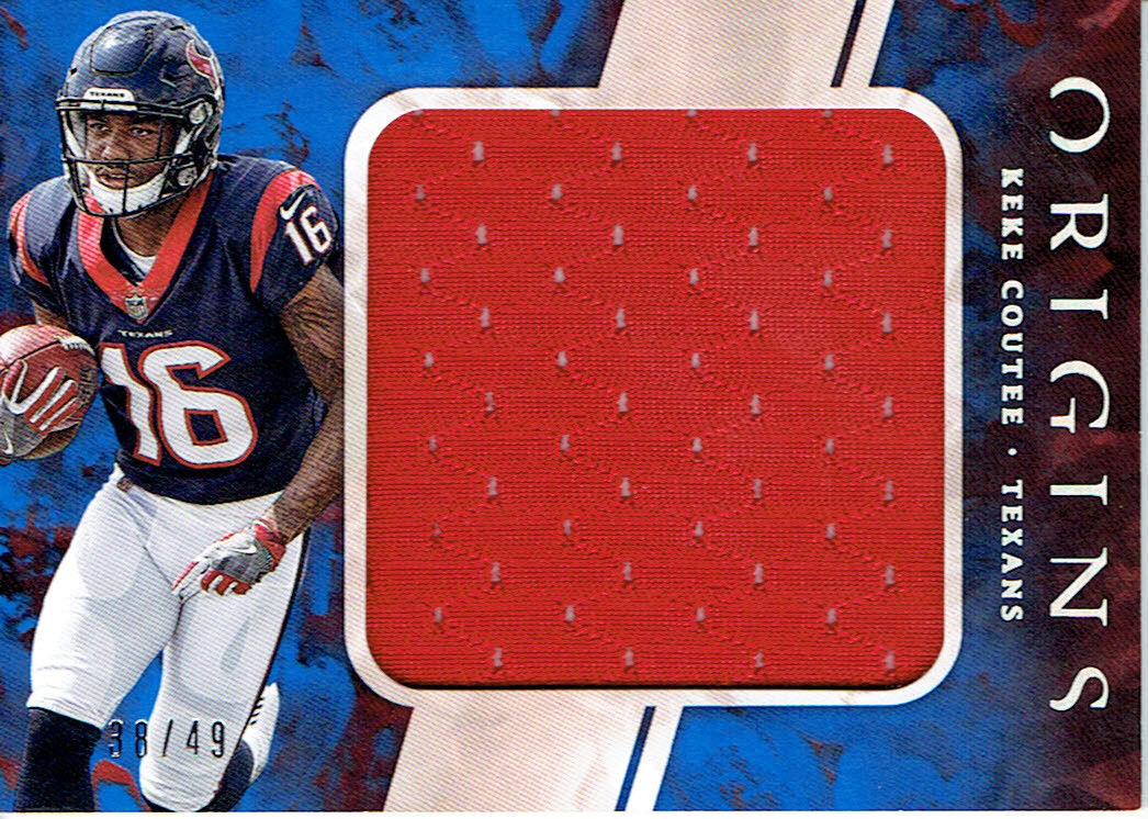 KEKE COUTEE RC 2018 PANINI GOLD PARALLEL RED PATCH ROOKIE#38/49