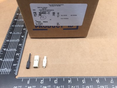 (5 pcs) 504932-2 Tyco-AMP, 125µm, Fiber Optic Plug Connector SC Simplex