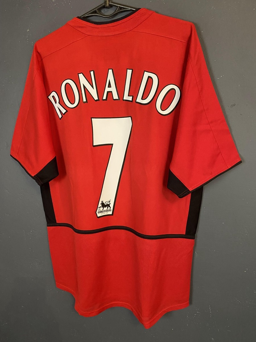 RONALDO #7 MEN'S MANCHESTER UNITED 2003/2004 SOCCER FOOTBALL