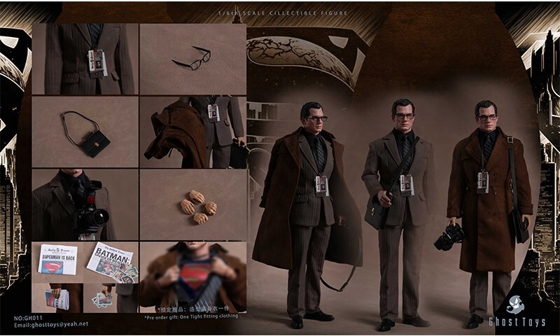 Ghost Toys GH-011 1/6 Super Man Metropolis Journalist Clark Action 