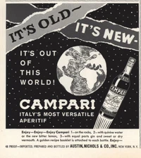 1965 Campari: Out Of This World Vintage Print Ad
