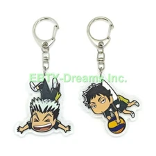 Set of 2 Haikyuu Anime Acrylic Keychain Koutarou Bokuto, Keiji Akaashi v4