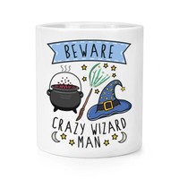 Beware VerrüCkte Zauberer Mann Makeup Pinsel Bleistift Topf Lustig Spass Magisch