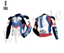 BMW MOTORRAD HP LEATHER RACING JACKET ARMOR PROTECTED CE APPROVED FOR MEN BIKERS