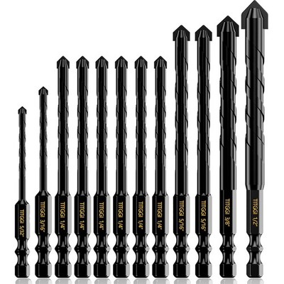 Concrete Drill Bit Set Bits 12PCS（5/32-1/2） 