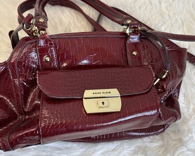 Anne Klein Red Crossbody Bag Chic Classy Handbag Adjustable