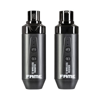 EZ Wireless, Wiederaufladb. XLR-Aufstecksender, Empfänger System, Mikro, 35m