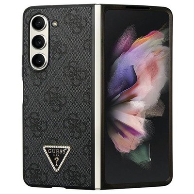 Guess Hülle für Samsung Galaxy F946 Z Fold5 case Leather 4G Diamond Triangle