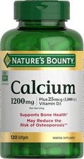 Calcium 1200 Mg with 1000 IU Vitamin D3 - Bone Health Softgels, Calcium and Vita