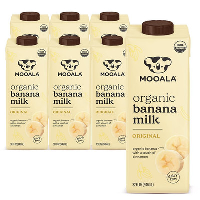   Organic Original Bananamilk, 32 FL Oz (Pack of 6)   Shelf-Stable, Non-Dairy, N