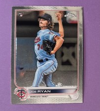 Topps Joe Ryan Minnesota Twins Rookie 2022 Chrome Baseball Card #48