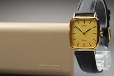 [Quasi come nuovo con cassa] Orologio uomo Seiko Dolce 5E31-5A80 quadrante oro quarzo dal GIAPPONE