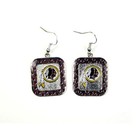 Washington Redskins NFL Polka Dot Style Dangle Earrings