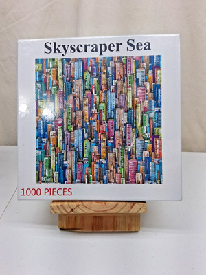 Bgraamiens Puzzle Skyscraper Sea 1000 Pieces Colorful Building Jigsaw New Sealed