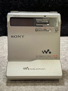 Sony Minidisc Walkman MZ-R500 Blanc + Disque Vintage - état Fonctionnel