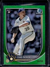 Chad Patrick 2025 Bowman Chrome #28 Rookie Green Refractor /99